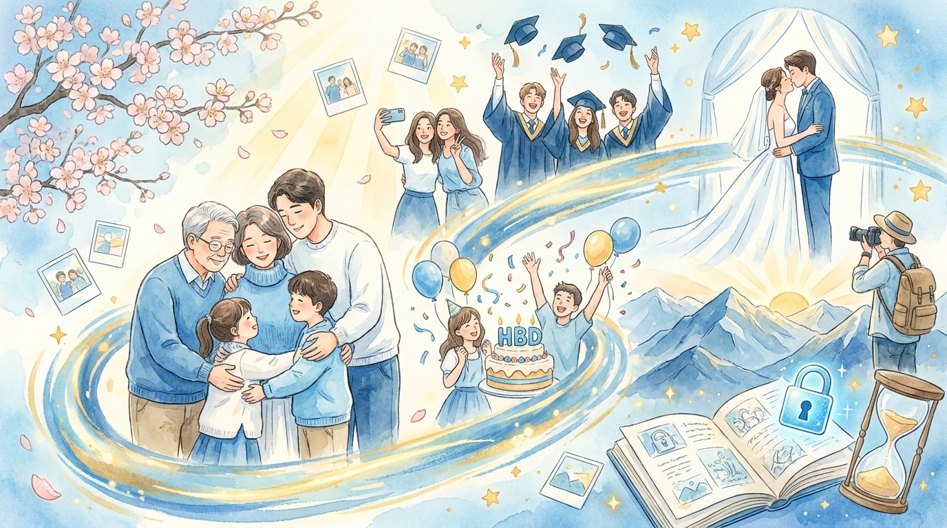 Ilustrasi MomenMe Brankas Kenangan